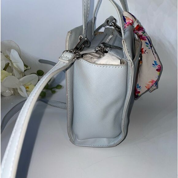 ADORABLE Steve Madden Satchel Light Blue Small - Picture 3 of 9